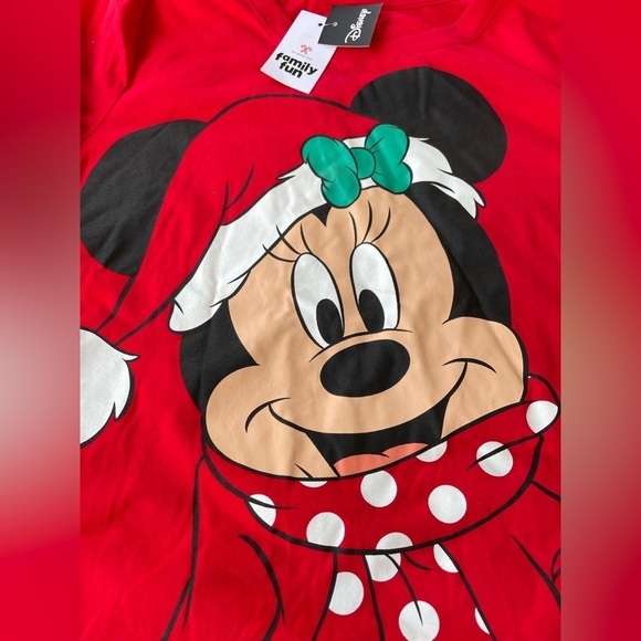 NEW! Disney's Minnie Mouse Women's Holiday Graphic Tee by Family Fun™ - Small - Picture 3 of 6
